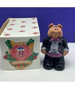Mcswine Pig figurine chalkware sculpture state original box Handsome Gro... - £31.20 GBP