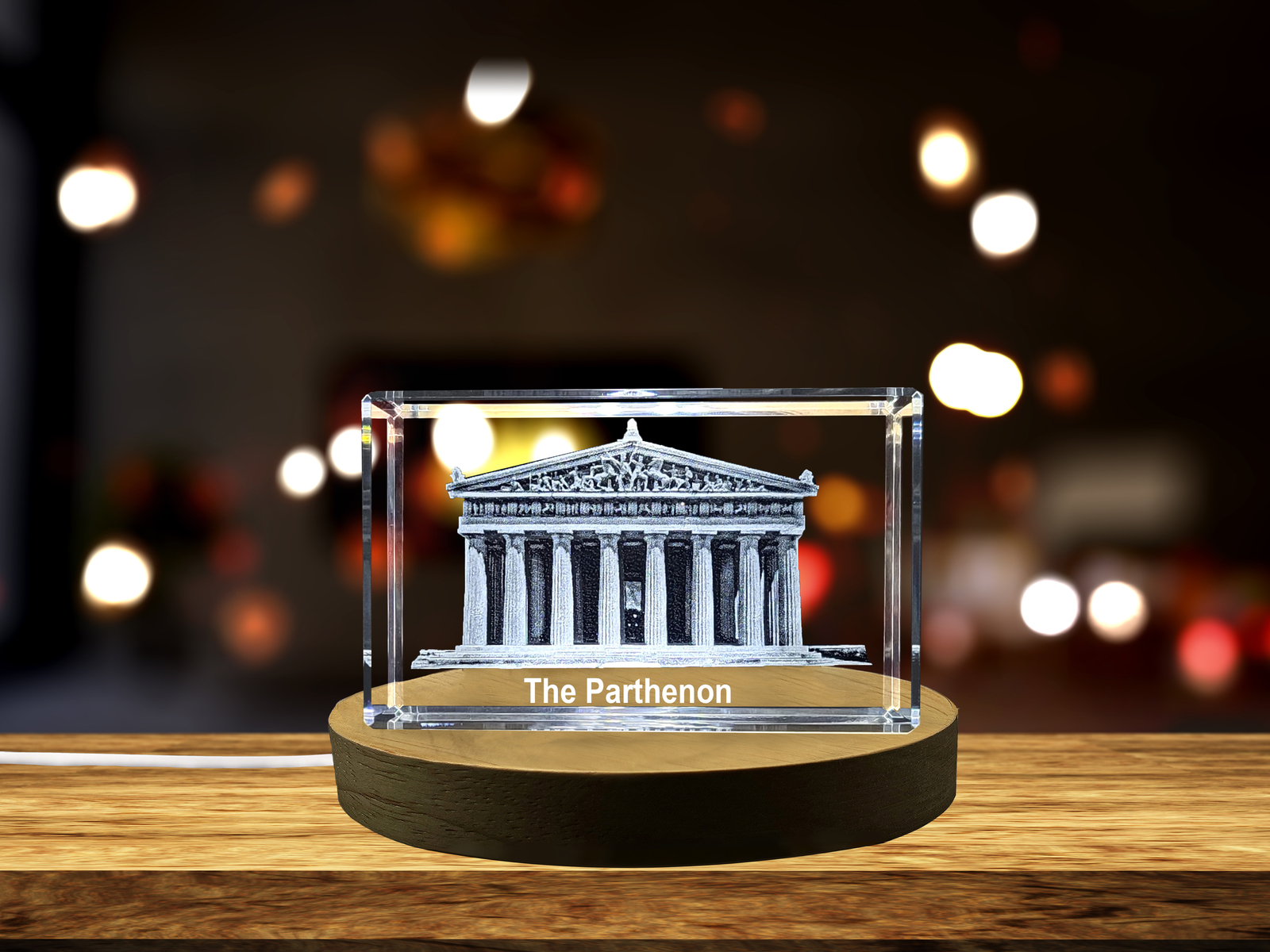 LED Base included | Timeless Grandeur - The Parthenon Immortalized in 3D