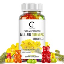 2000mg Mullein Leaf Gummies For Lung Cleanse Detox Herbal Dietary Supplement - $29.98