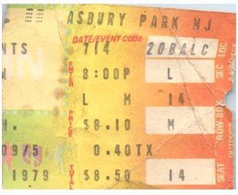 Jorma Kaukonen Hot Tuna Ticket Stub July 14 1979 Asbury Park New Jersey - £27.05 GBP