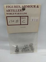 Figures Armour And Artlliery World War II Line Infantry Squad Metal Mini... - £13.96 GBP