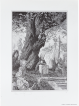 Bernie Wrightson SIGNED #253/275 Frankenstein &amp; Monster in Graveyard Art Print - £311.61 GBP