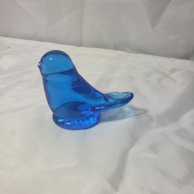 Colbalt Blue bird art glass paperweight - £15.45 GBP