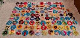 The 1990's Mix Thenes Fun Lot  Chupa Caps Pogs 112pc Lot #A1 - $49.50