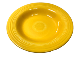 Genuine Fiesta Ware HLC USA  7.5&quot; Yellow Vegetable/Salad Serving Bowl - $17.82