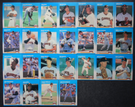 1987 Fleer San Francisco Giants Team Set Of 25 Baseball Cards - $5.00
