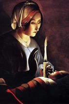 St Anne with the Christ Child by La Tour by George De La Tour - Art Print - £17.57 GBP+