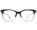 Bottega Veneta Eyeglasses Frames BV0145O 002 Gray Clear Square 52-18-140 - $130.69