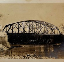 New Bridge RPPC Strong Maine Postcard Small Town Eastern Illustrating Belfast E7 - £6.72 GBP