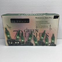 Professional Series 70 Green Christmas Lights Set 23ft Holiday Decoration - £11.91 GBP