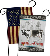 Farm Sweet Farm - Impressions Decorative USA Vintage - Applique Garden Flags Pac - £24.61 GBP