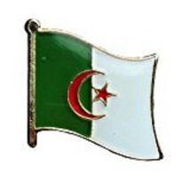 Wholesale Pack of 12 Algeria Country Flag Bike Hat Cap lapel Pin Vivid Color and - £24.57 GBP