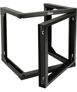 9U Rack Wall Mount with Swing Gate Rack for 19in Computer Data Media Equ... - £68.02 GBP