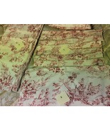 A set of Curtains And more. Country Curtains Brand Red Toile Lined Valan... - $406.38