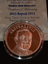 1 oz silver proof Repeal 1913 Ron Paul .999 Pure low  COA BOX Silver Shield SSG - £102.31 GBP