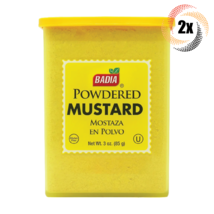 2x Cans Badia Powdered Mustard Seasoning | 3oz | Gluten Free! | Mostaza En Polvo - £12.86 GBP