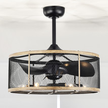 Warehouse of Tiffany 24 in. Merdan 6-Light Indoor Ceiling Fan with Light... - $528.08