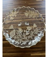 VTG Silver City Flanders Silver Overlay Glass Footed Floral Poppy 10.25&quot;... - $693.18 MXN