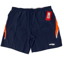 Saucony Run Lux II Navy Orange Pull On Drawstring Athletic Shorts Mens X... - $15.99