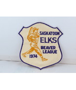 Vintage Local Sports Patch  - Saskatoon Elks Beaver League 1974 - $25.98 CAD