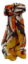 Mulberry Silk Contemporary Square Scarf Dhansin Gold by Pashmina &amp; Silk - £21.38 GBP