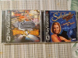 Sabrina The Teenage Witch A Twitch In Time&amp;Pro Pinball Fantastic Journey Ps1 Lot - £13.45 GBP