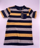 Tailor Vintage Polo Shirt Kids Boys Size 12 Blue Yellow Short Sleeve Rug... - $21.19 CAD