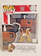 Funko POP WWE WWF Kofi Kingston 31 Vinyl Wrestling Figure Retired : Free shippin - £14.55 GBP