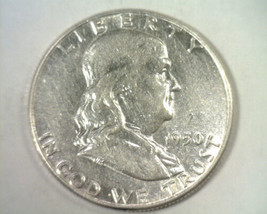 1950 Franklin Half Dollar About Uncirculated Au Nice Original Coin Bobs Coins - £14.96 GBP