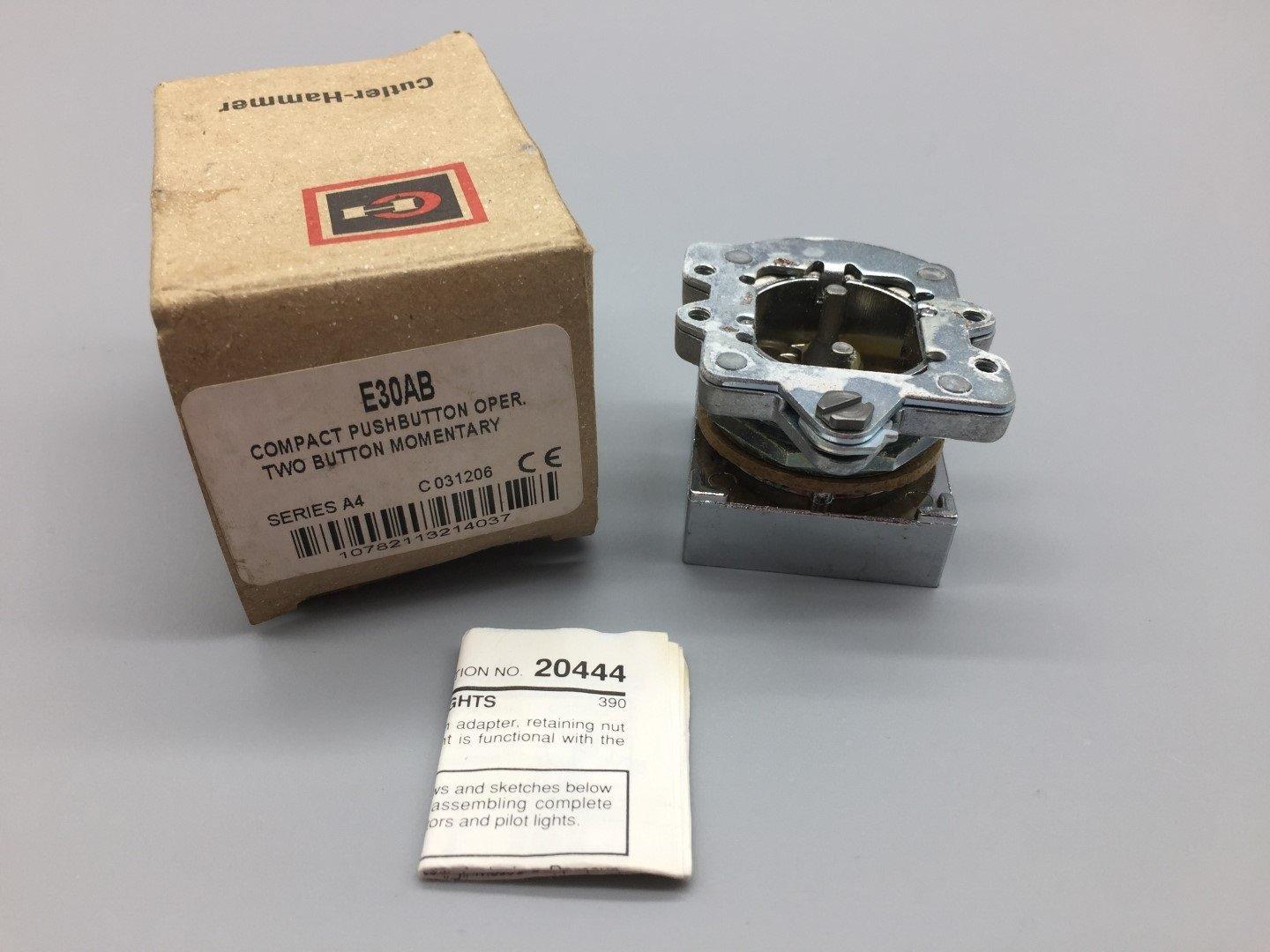 NEW Cutler-Hammer E30AB 2-Button Operator Pushbutton  - $20.45