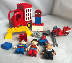 LEGO DUPLO: Spider-Man Web-Bike Workshop (10607) with extra figures &amp; Truck - £26.07 GBP