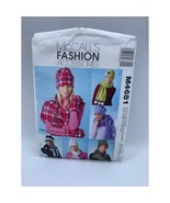 McCall&#39;s Misses Fleece Hats Scarves and Mittens Sewing Pattern M4681 - u... - £8.55 GBP