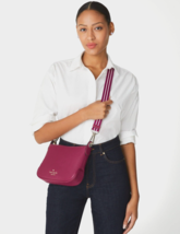 New Kate Spade Rosie Small Crossbody Pebbled Leather Dark Raspberry - £91.27 GBP