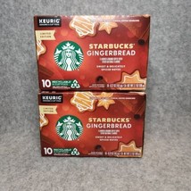 Starbucks Gingerbread Sweet &amp; Spiced Notes Coffee 20 K-Cups Pods NEW BB ... - £14.94 GBP