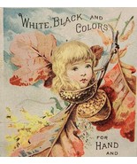 Antique Victorian Trade Card Sewing J&amp;P Coats 6 Cord Thread 1880s 4 x 2.... - $45.59 CAD