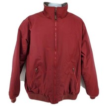 LL Bean Jacket Size XL Tall Red Maroon Fleece Lined - £31.51 GBP