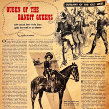 1950 Belle Starr Queen Of The Bandits Article Old West Outlaws Oklahoma ... - €21,39 EUR