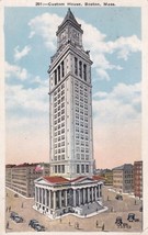 Custom House Boston Massachusetts MA Postcard 1932 Reading to Loysburg PA A01 - £2.24 GBP