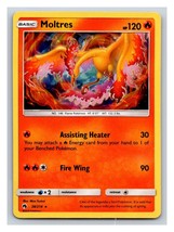 Moltres 38/214 Rare Cracked Ice Holo  Sun &amp; Moon Lost Thunder Pokemon TC... - $2.92