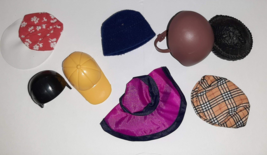 Vintage Barbie Ken Doll Hat Lot Clone Similar Size Baseball Helmet Flat ... - $7.92
