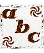 ABC and Numbers 54a-Digital ClipArt-Fonts-Art Clip-Fire-Gift Tag-Noteboo... - $37.50 MXN