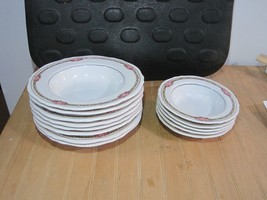 13 Vintage Royal Bayreuth Bavaria Plates With Roses Made in Germany. - £63.07 GBP