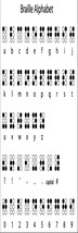 Braille Chart Bookmark - £2.79 GBP