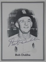 Bob Duliba Rare Signed 3.5x4.5 Photo Card Baseball St. Louis Cardinals - £11.76 GBP