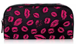 Avon Lips Kisses Makeup Bag , Black & Pink Makeup Bag New  - $14.99
