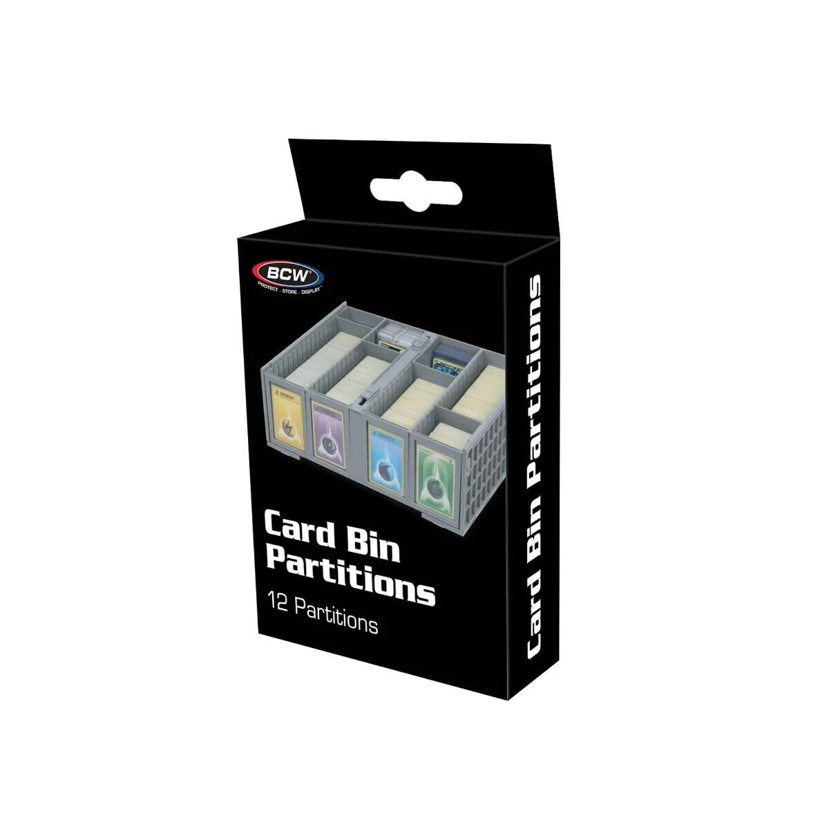 BCW Collectible Card Bin Partitions - Gray Pack of 12- Fits BCW Collectible Bins