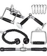 Tricep Press Down Cable Machine Attachment 1 Set V Shaped Bar Pull Down ... - $156.58