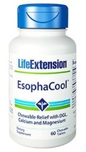 MAKE OFFER! 4 Pack Life Extension Esophacool chewable 60 tabs magnesium - £27.36 GBP