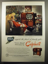 1950 Capehart New Amsterdam Television Ad - IT&amp;T suggests the finest of family  - £14.53 GBP