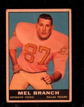 1961 Topps #134 Mel Branch Poor Texans Uer *X98598B - £1.37 GBP